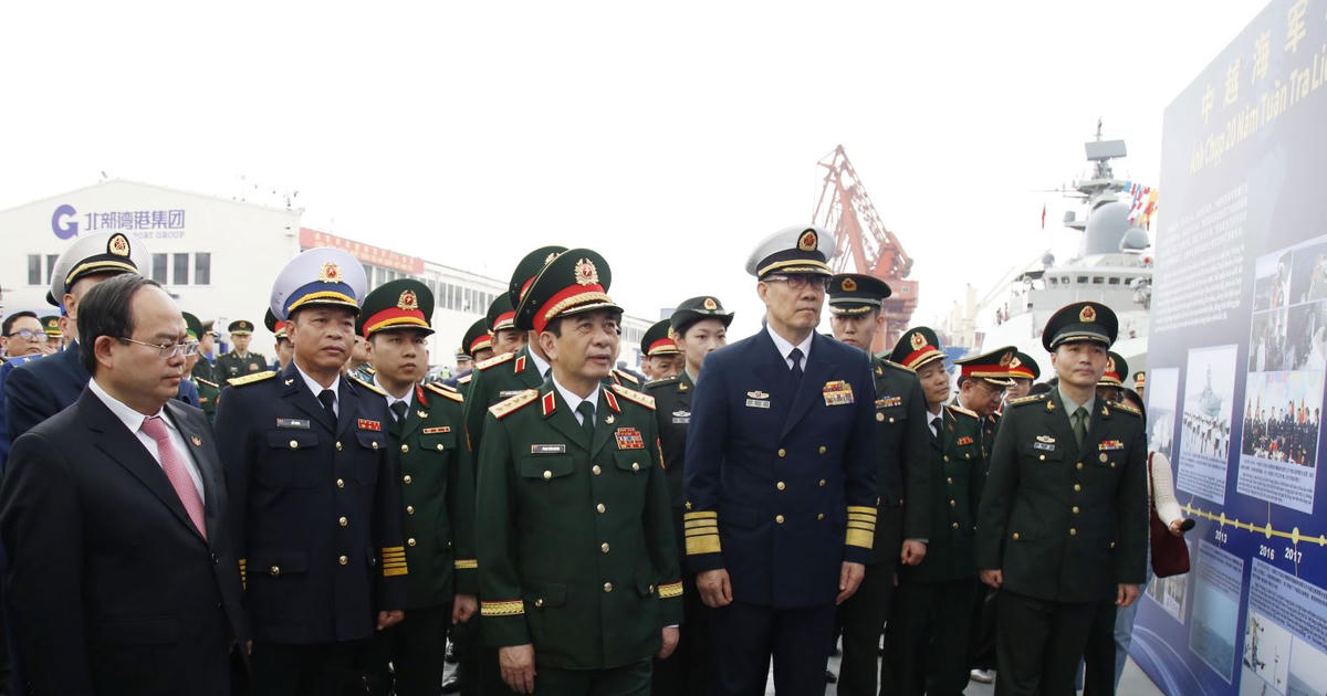 Bộ trưởng Quốc phòng Việt Nam - Trung Quốc dự Lễ khởi hành tuần tra liên hợp trên Vịnh Bắc Bộ