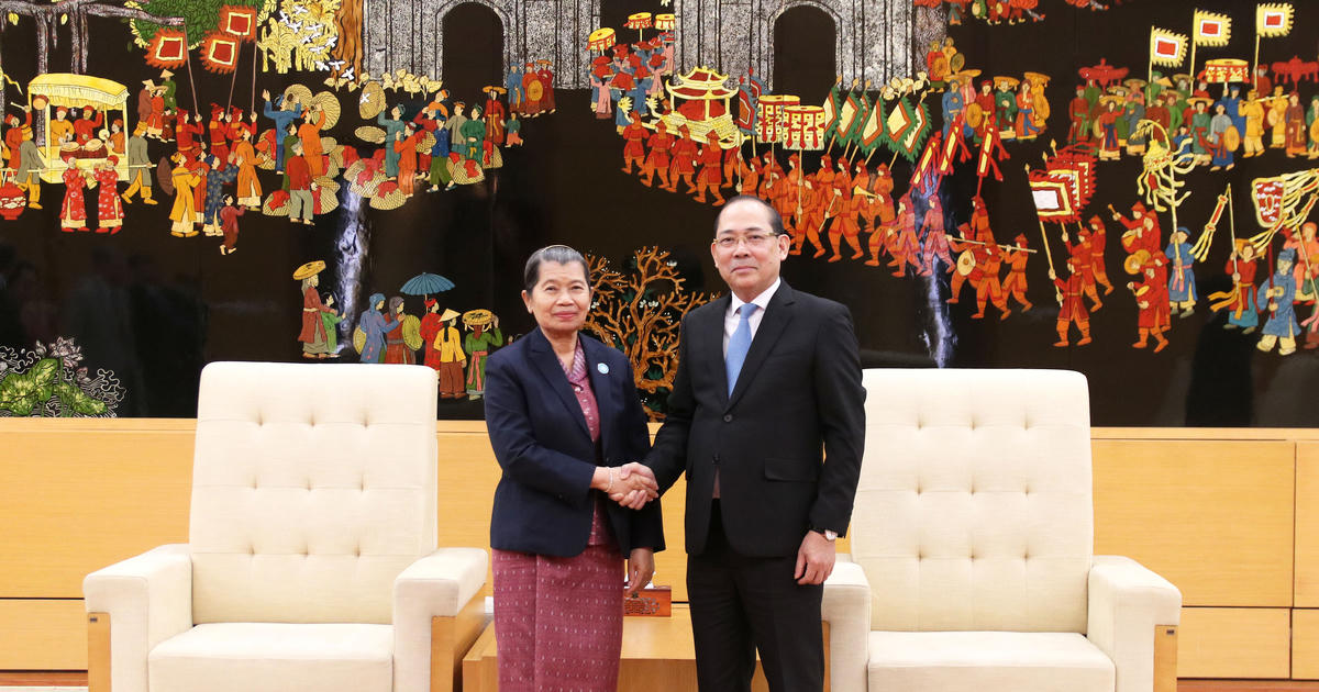 Đoàn đại biểu cấp cao Hội đồng Quốc gia Mặt trận Đoàn kết Phát triển Tổ quốc Campuchia thăm và làm việc tại Việt Nam