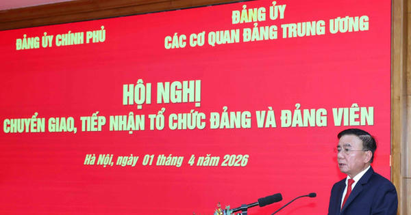 Chuyển giao và tiếp nhận 5 tổ chức đảng về Đảng ủy các cơ quan Đảng Trung ương
