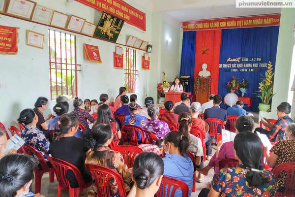 Phòng, chống tác hại thuốc lá: Hiệu quả từ những sáng kiến của các cấp Hội liên hiệp phụ nữ