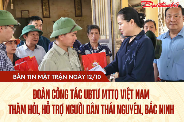 Bản tin Mặt trận sáng 12/10