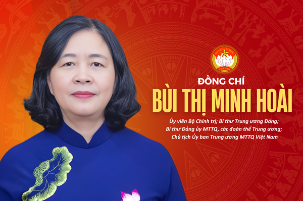 Infographic: Đồng chí Bùi Thị Minh Hoài, Chủ tịch Ủy ban Trung ương MTTQ Việt Nam
