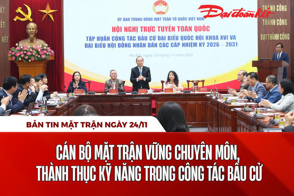 Bản tin Mặt trận sáng 24/11