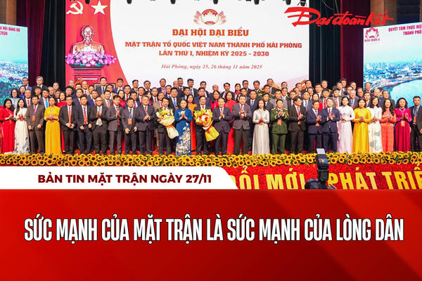 Bản tin Mặt trận sáng 27/11 Bản tin Mặt trận sáng 27/11