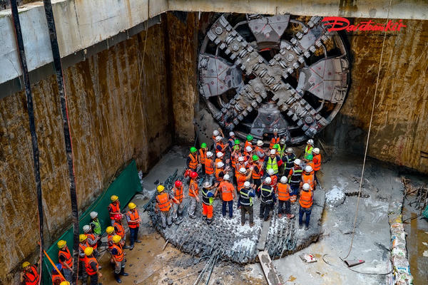 Máy khoan hầm TBM 'Thần tốc' hoàn thành 4 km đào ga ngầm dự án Nhổn - ga Hà Nội