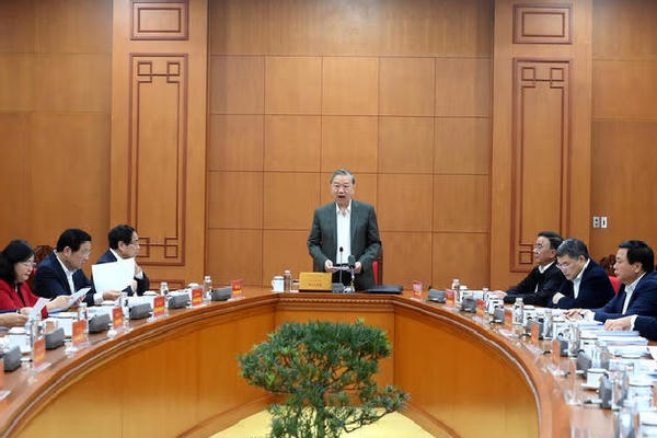 Tổng Bí thư Tô Lâm làm việc với Thường trực các Tiểu ban Đại hội XIV của Đảng 