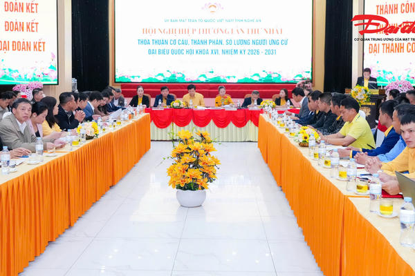 Nghệ An: Hiệp thương người ứng cử đại biểu Quốc hội và đại biểu HĐND tỉnh lần thứ nhất