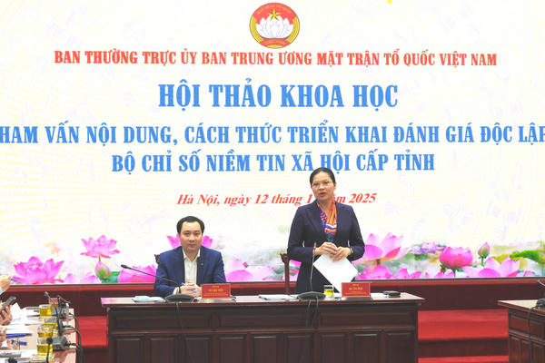 Bộ chỉ số niềm tin xã hội cấp tỉnh cần phải được xây dựng khoa học, khách quan