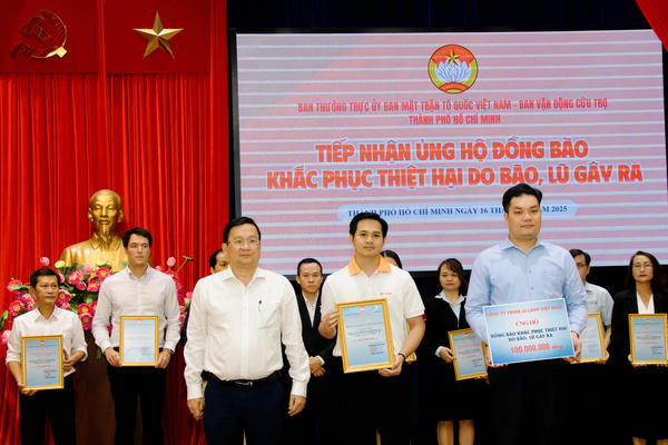 TP Hồ Chí Minh: Tiếp nhận hơn 3,7 tỷ đồng ủng hộ đồng bào bị thiên tai