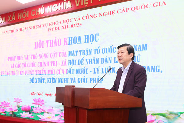 Mặt trận làm nòng cốt để nhân dân làm chủ trong thời kỳ phát triển mới Mặt trận làm nòng cốt để nhân dân làm chủ trong thời kỳ phát triển mới