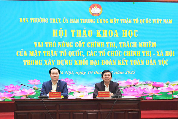 Phát huy vai trò nòng cốt chính trị của Mặt trận tổ quốc trong xây dựng khối đại đoàn kết toàn dân tộc