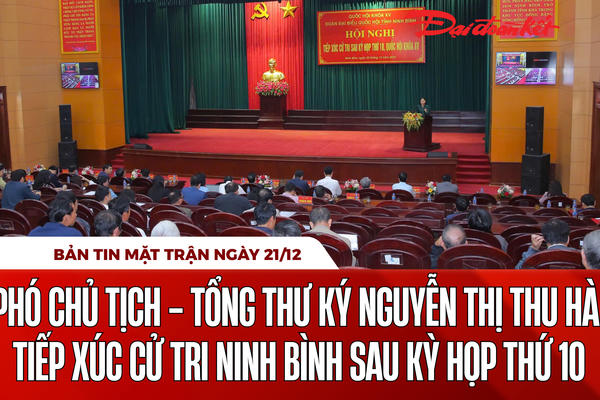 Bản tin Mặt trận sáng 21/12