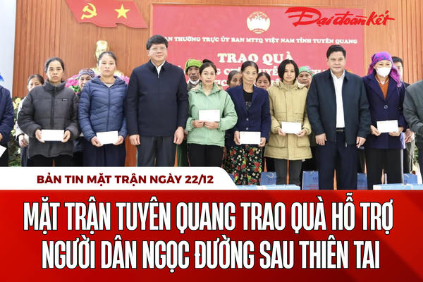 Bản tin Mặt trận sáng 22/12