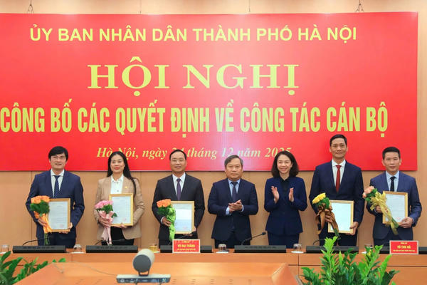 Hà Nội điều động, bổ nhiệm 5 lãnh đạo sở, ngành, đơn vị