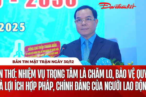 Bản tin Mặt trận sáng 30/12