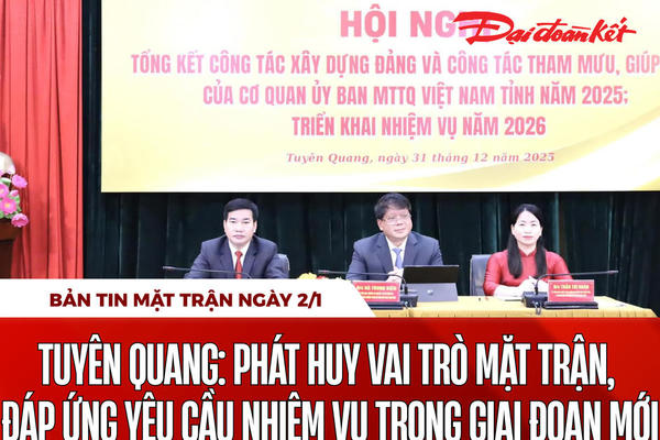 Bản tin Mặt trận sáng 2/1