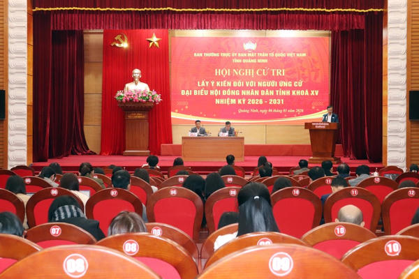 Quảng Ninh: Lấy ý kiến cử tri nơi công tác đối với người ứng cử Đại biểu HĐND tỉnh