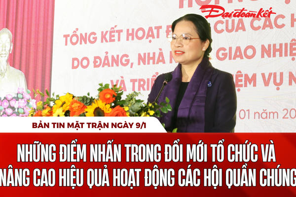 Bản tin Mặt trận sáng 9/1 Bản tin Mặt trận sáng 9/1