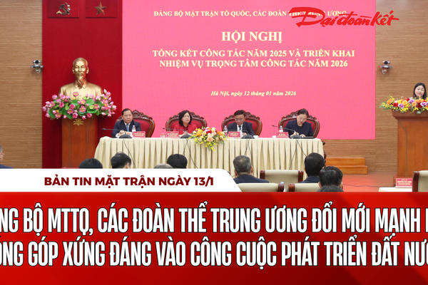 Bản tin Mặt trận sáng 13/1