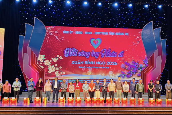 Quảng Trị: Huy động trên 56,2 tỷ đồng tại chương trình “Nối vòng tay nhân ái”