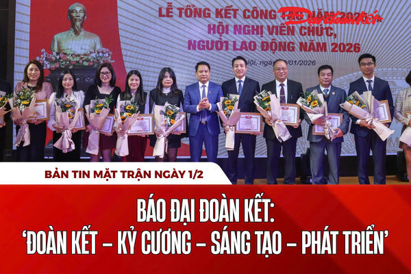 Bản tin Mặt trận sáng 1/2
