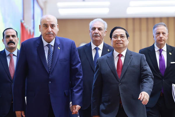 Thủ tướng Chính phủ Phạm Minh Chính hội kiến Chủ tịch Hạ viện Jordan Thủ tướng Chính phủ Phạm Minh Chính hội kiến Chủ tịch Hạ viện Jordan