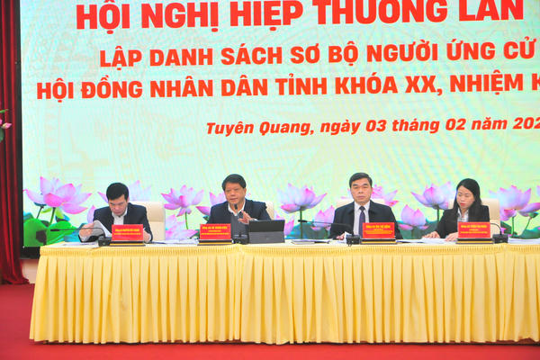 Tuyên Quang: Phát huy vai trò hiệp thương của Mặt trận Tổ quốc, bảo đảm dân chủ trong công tác bầu cử Tuyên Quang: Phát huy vai trò hiệp thương của Mặt trận Tổ quốc, bảo đảm dân chủ trong công tác bầu cử
