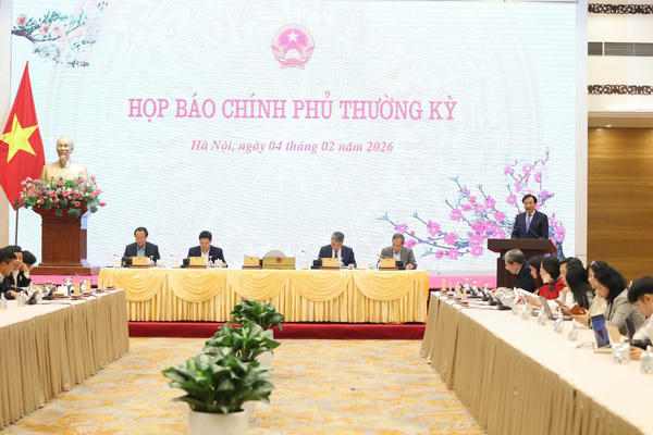 Họp báo Chính phủ thường kỳ tháng 1/2026
