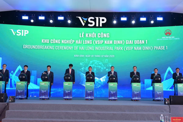 Ninh Bình: Khởi công Khu công nghiệp VSIP Nam Định