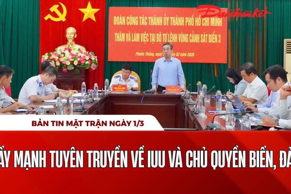 Bản tin Mặt trận sáng 1/3