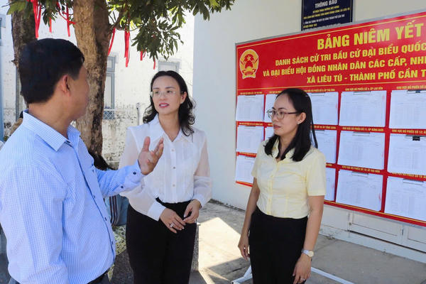 Liên đoàn Lao động TP Cần Thơ kiểm tra công tác chuẩn bị bầu cử 