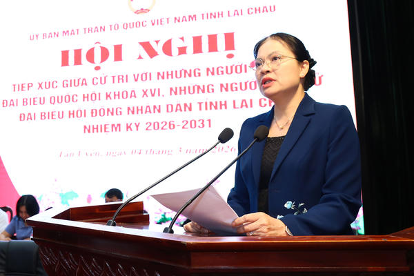 Hình ảnh Phó Chủ tịch - Tổng Thư ký Hà Thị Nga tiếp xúc cử tri, tặng quà gia đình chính sách ở xã Tân Uyên