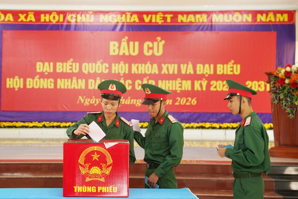 Hơn 2.100 cử tri đặc khu Thổ Châu bầu cử sớm