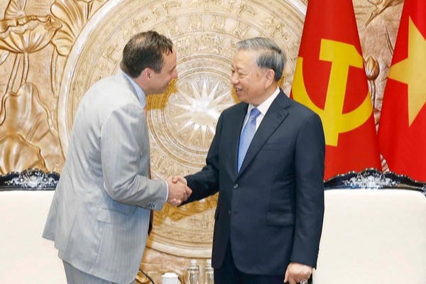 Tổng Bí thư tiếp Chủ tịch kiêm Tổng Giám đốc điều hành Tập đoàn GE Vernova