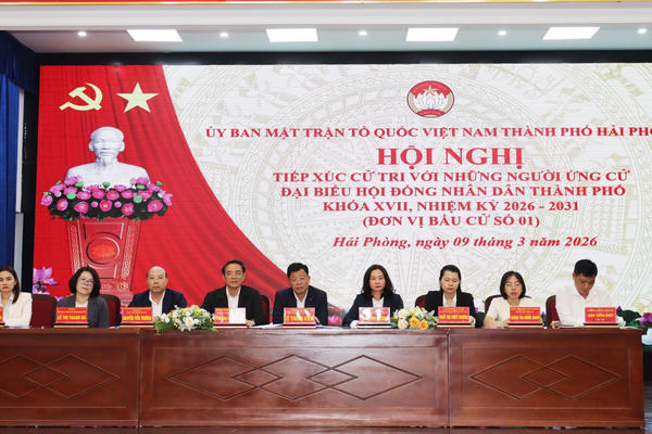 Hải Phòng: Tiếp xúc cử tri với những người ứng cử đại biểu HĐND thành phố
