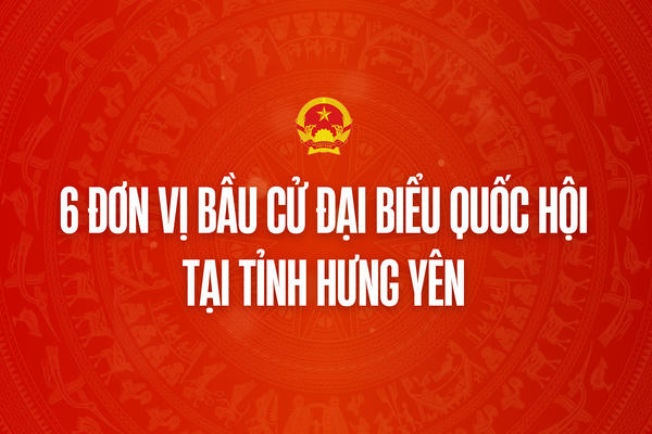 Infographic: 6 đơn vị bầu cử đại biểu Quốc hội tại tỉnh Hưng Yên