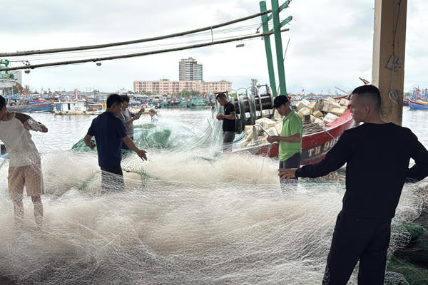 Đà Nẵng: Cảng cá Thọ Quang đón ngư dân trở về dự ngày hội non sông
