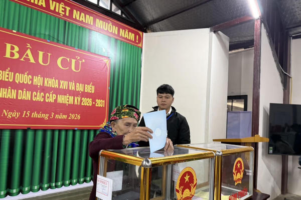 Tính đến 15h30 ngày 15/3: 92,53% cử tri cả nước đã đi bỏ phiếu