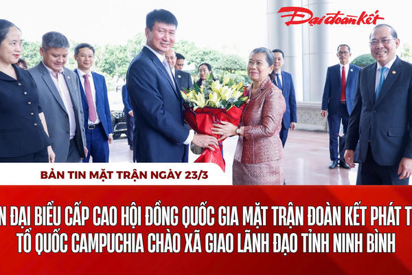 Bản tin Mặt trận sáng 23/3 Bản tin Mặt trận sáng 23/3