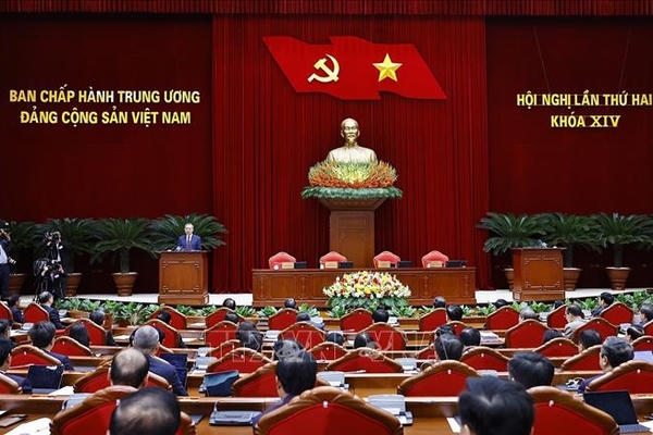 Thông cáo báo chí về ngày làm việc thứ ba và bế mạc Hội nghị Trung ương 2 khóa XIV