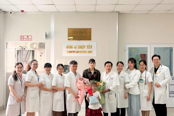 Cháu bé 7 tuổi được cứu sống nhờ ghép tủy lấy từ chị ruột