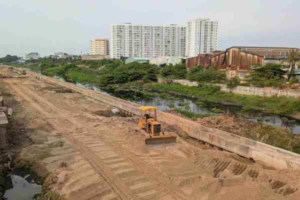 Dự án cải tạo kênh Tham Lương - Bến Cát - rạch Nước Lên chậm tiến độ