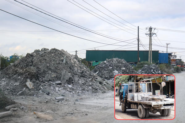 Ninh Bình: Chất thải đổ ngổn ngang, xe không biển số vẫn lưu thông tại làng nghề Ninh Vân