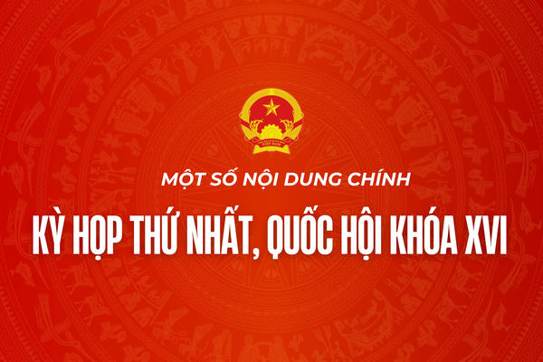 Infographic: Một số nội dung chính Kỳ họp thứ nhất, Quốc hội khóa XVI