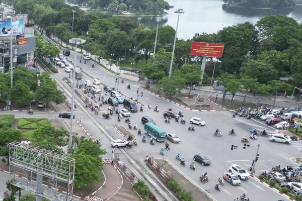 Hà Nội phân luồng giao thông phục vụ thi công chống ngập khu vực hồ Trung Tự, Ba Mẫu