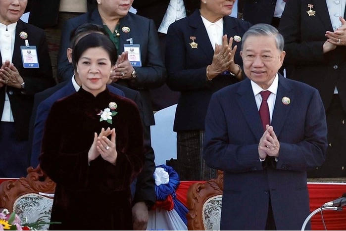 Tổng Bí thư Tô Lâm và Phu nhân dự Lễ kỷ niệm 50 năm Quốc khánh Lào