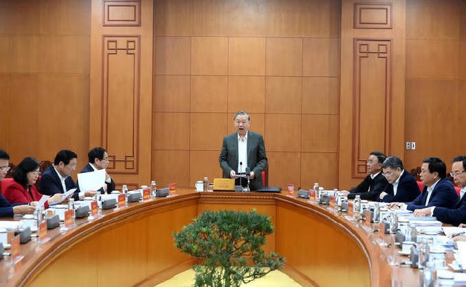 Tổng Bí thư Tô Lâm làm việc với Thường trực các Tiểu ban Đại hội XIV của Đảng 