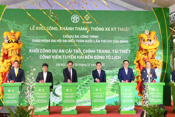 Khởi công dự án Công viên hai bờ sông Tô Lịch