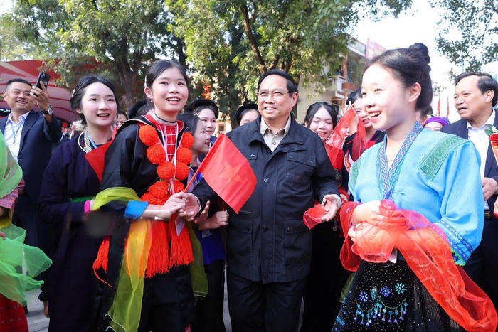 Thủ tướng dự Lễ khởi công công trình trường Phổ thông vùng cao Việt Bắc