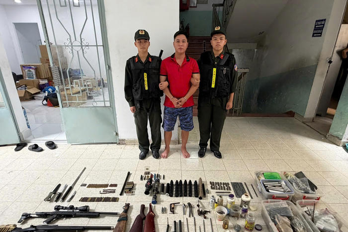 Triệt xóa đường dây mua bán, tàng trữ vũ khí quân dụng quy mô lớn tại TP Hồ Chí Minh